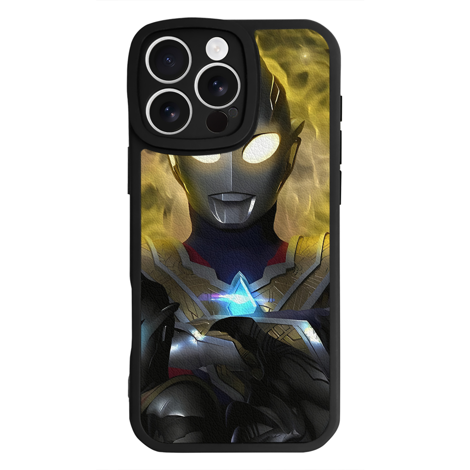 （画像用） ウルトラマン Ultraman 【iPhone 16シリーズ対応】シリコンスマホケース（レザー調） 材質：シリコン